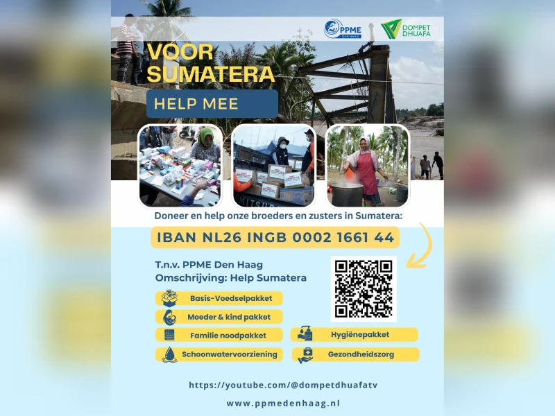  PPME Den Haag samen met Dompat Dhuafa Helpt Sumatera